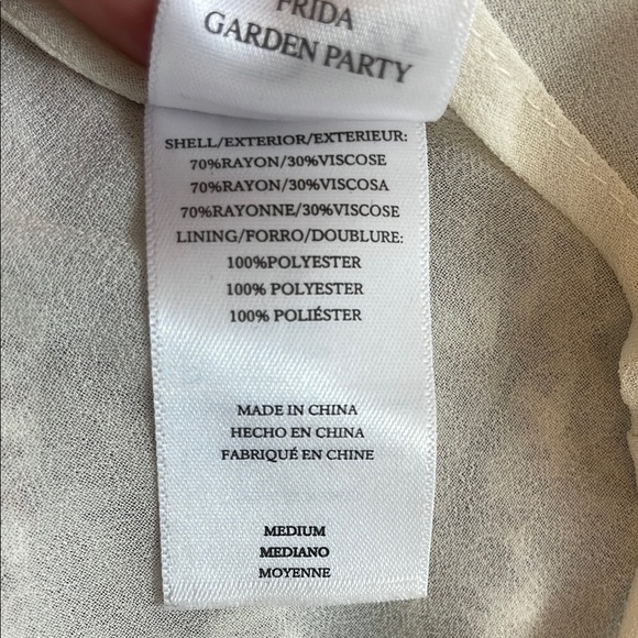 Rails Pink Floral High Low Ruffled Sundress with Spaghetti Straps Medium - Picture 9 of 11